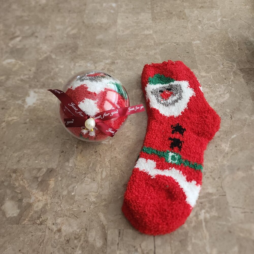 Women's "Just For You" Fluffy Christmas Socks